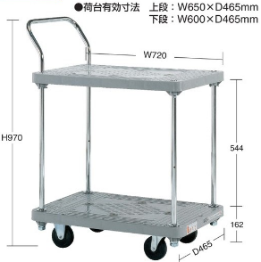 日本SAKAEサカエSHT-10C树脂手推台车