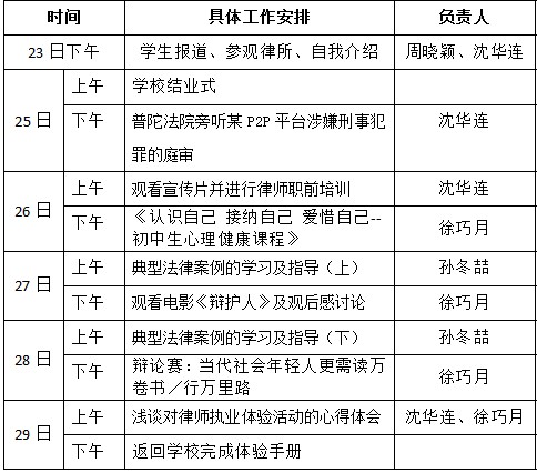 普世公益|“体验职业 践行法规”——记华师大四附中学生职业生涯实践活动 普世公益|“体验职业 践行法规”——记华师大四附中学生职业生涯实践活动