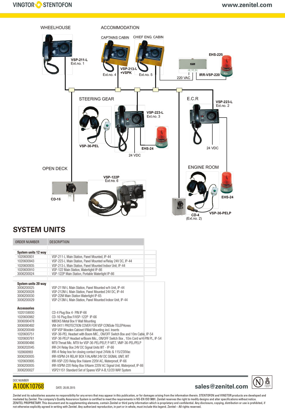 VSP Batteryless Telephone System