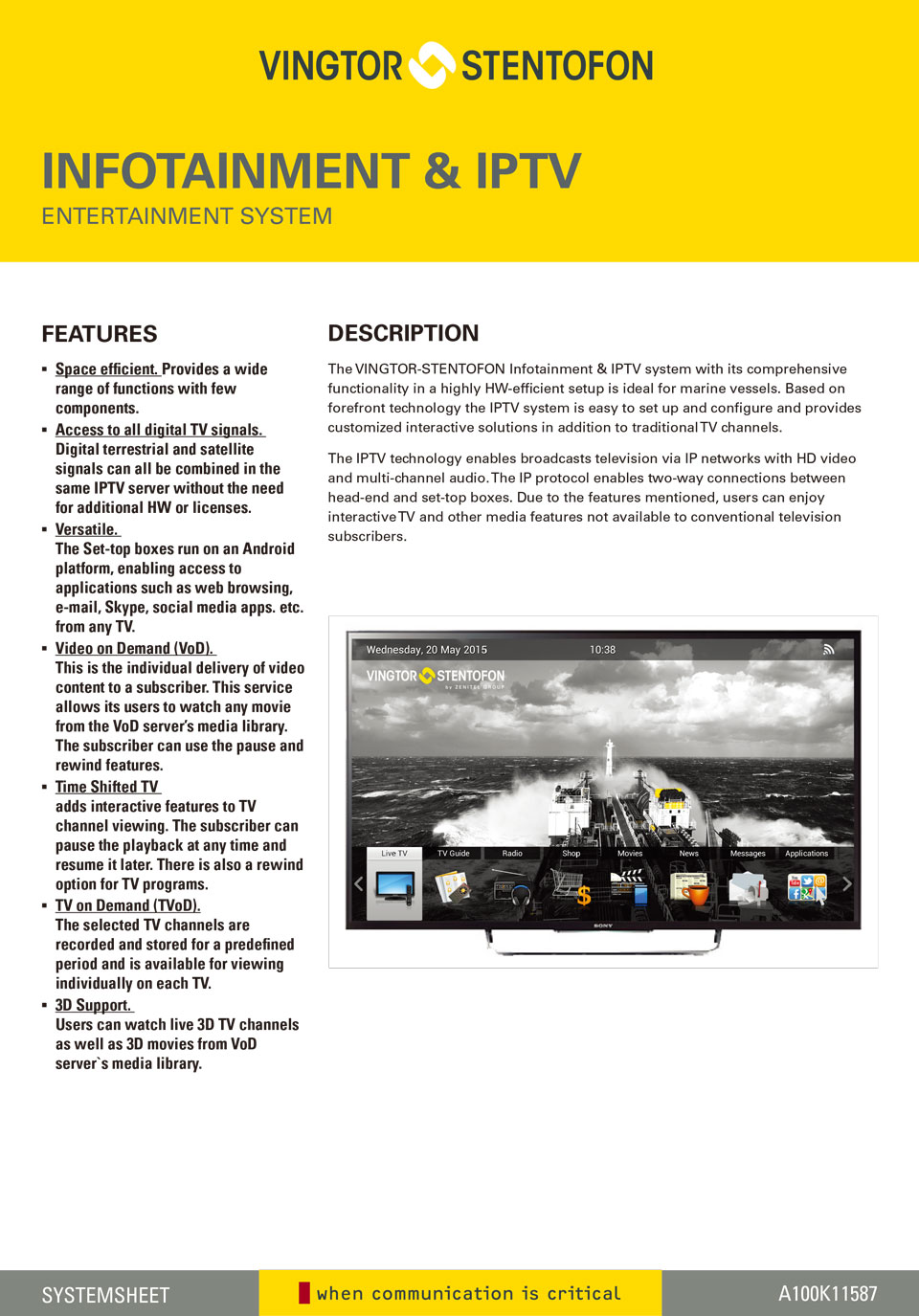Infotainment & IPTV System