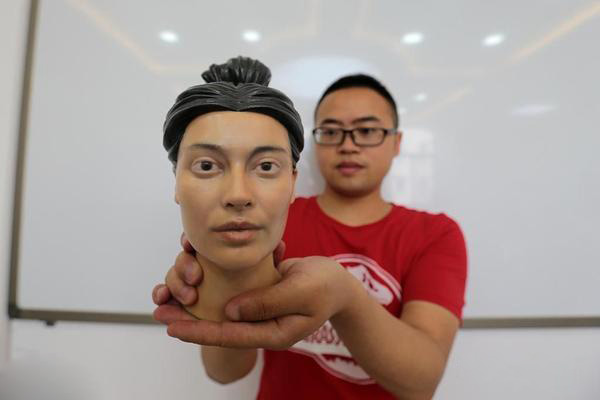 图片关键词 西安一高校借3D打印技术还原古人真容