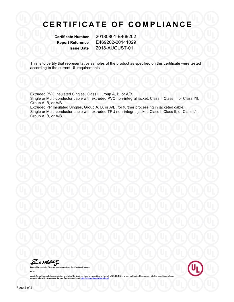 CERTIFICATE OF COMPLIANCE