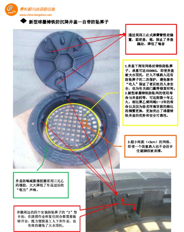 六防井盖产品介绍