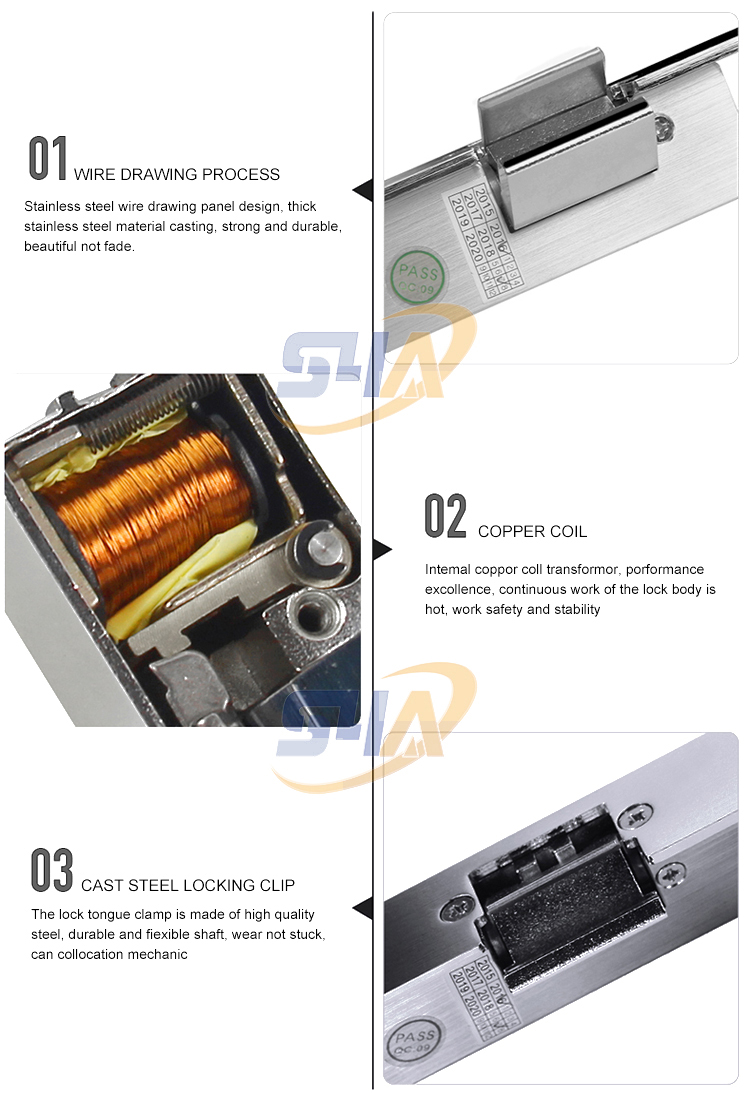 Fail Safe Electric Strike Is Suitable For Glass Door