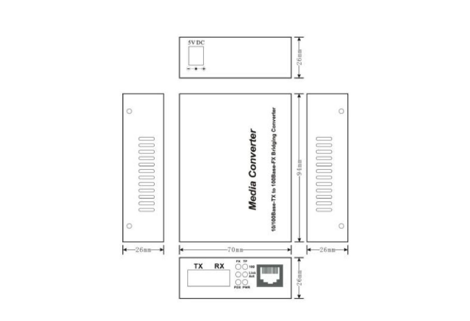 1F1E Series Media Converter