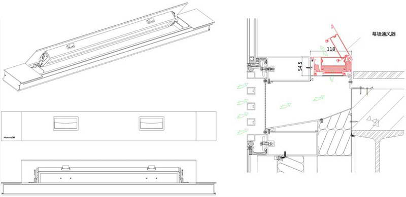 幕墙通风器CFH118R