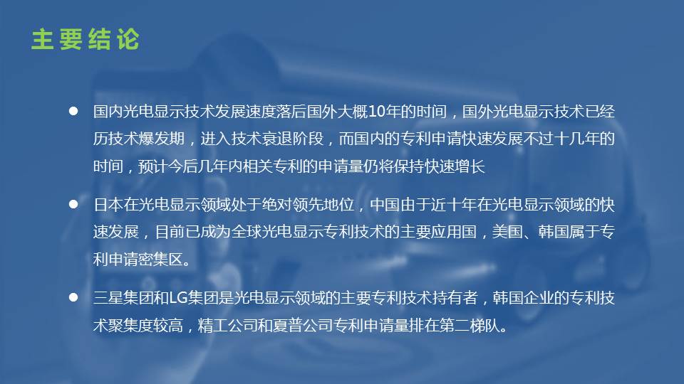 光电显示技术专利态势报告