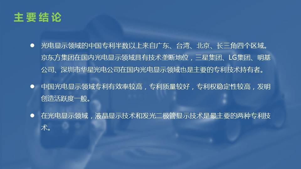 光电显示技术专利态势报告