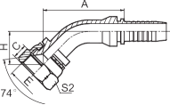 45°美制JIC内螺纹74°内锥面 SAE J514 26741·26741W