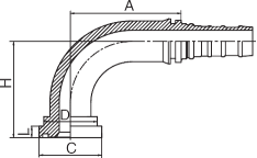 90°SAE 法兰 9000 PSI 87993