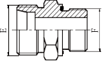 公制外螺纹24°锥/英管螺纹胶垫密封 1CB-WD·1CB-WDRNW·1DB-WD·1DB-WDRNW