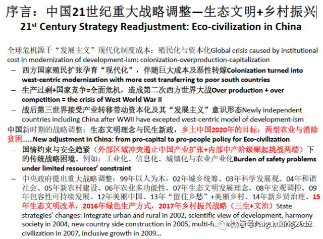 【乡村振兴】生态文明与乡村振兴 温铁军在第五届爱故乡大会的主题报告