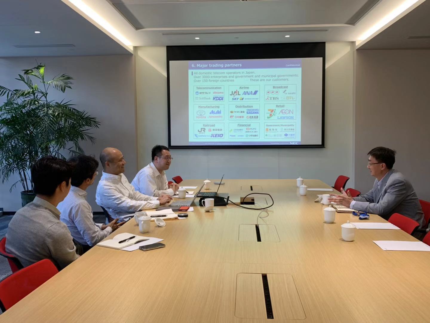 品牌协会助力会员企业开拓海外市场日本NEC高级经理河西竜二就IOT项目合作拜访千方科技集团