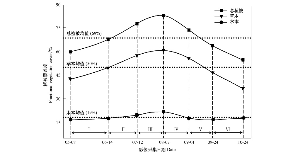 基于無人機和決策樹算法的榆樹疏林草原植被類型劃分 和覆蓋度生長季動態(tài)估計