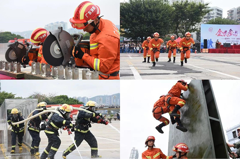 海能达携智慧融合方舱助力韶关119消防宣传演练