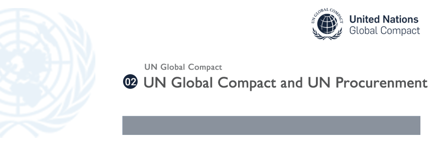 UN Global Compact and UN Procurenment