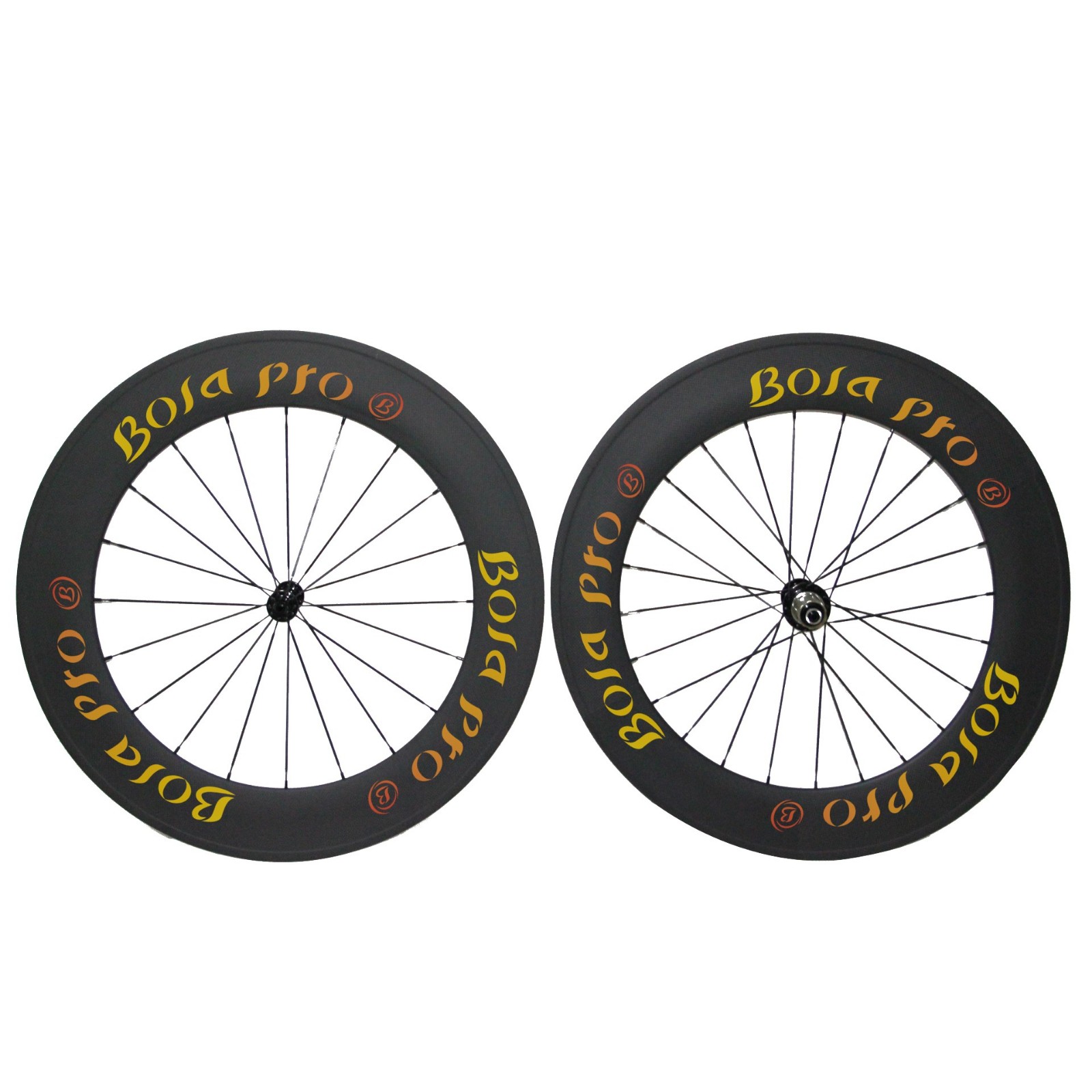 700C 88mm carbon wheelset with carbon straight pull hub