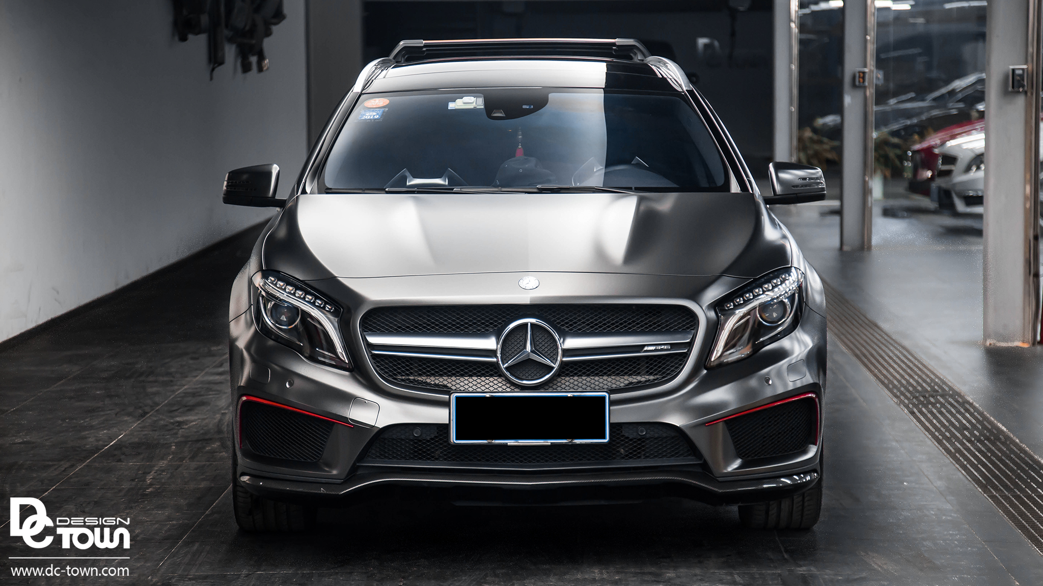 奔驰GLA45 AMG 全车电光金属灰改色贴膜