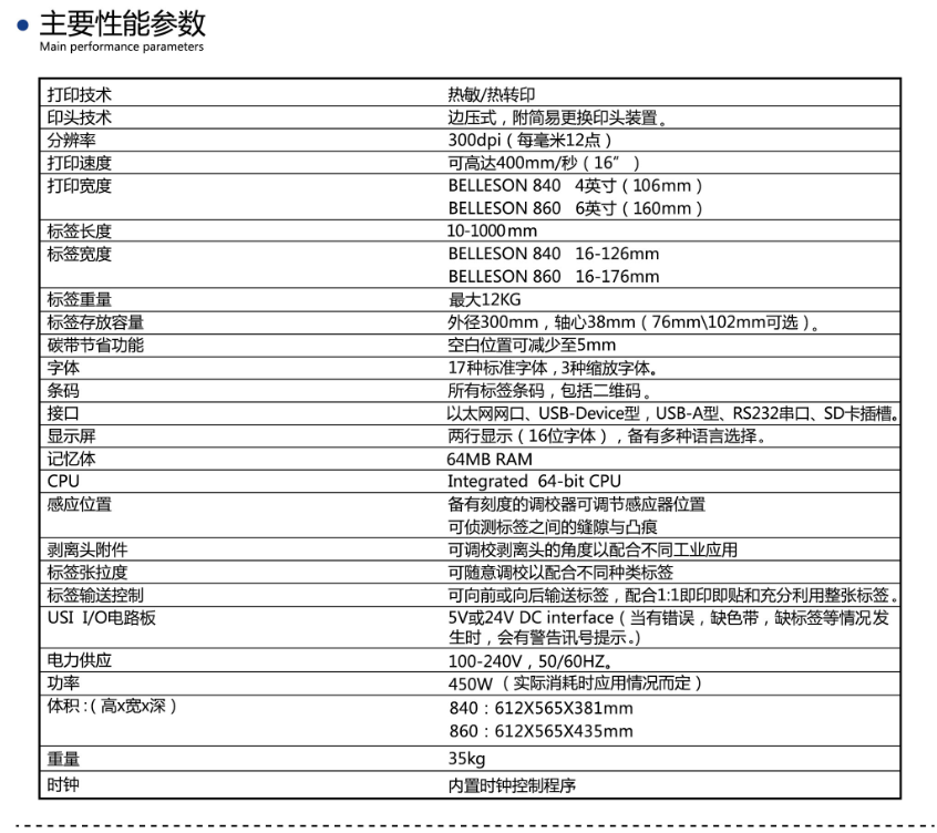 2018年贴标机新品BELLESON 840/860 2018年贴标机新品BELLESON 840/860