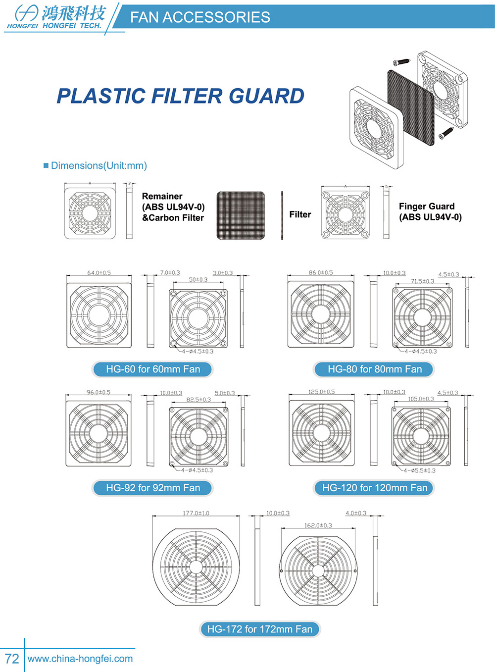 Plastic Filter Guard