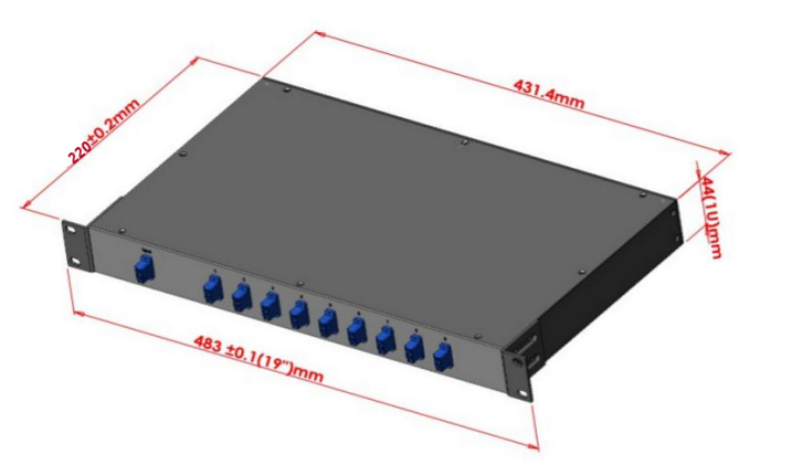 PLC Optial Fiber Splitter with Rack Mount