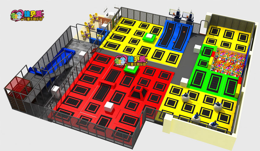 河南鹤壁蹦床主题公园案例