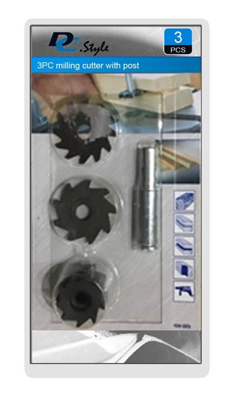 3PC milling cutter with post