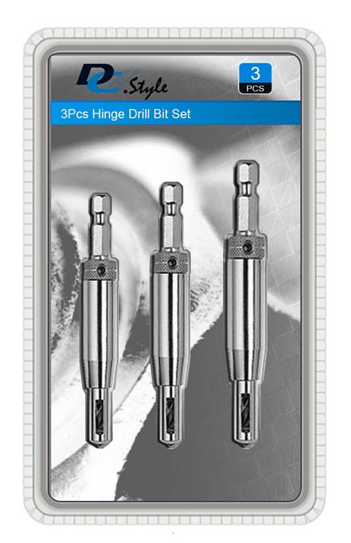 3pcs Hinge Drill Bit Set