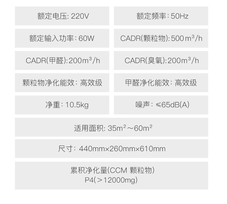 亚都（YADU）空气净化器KJ500G-B04