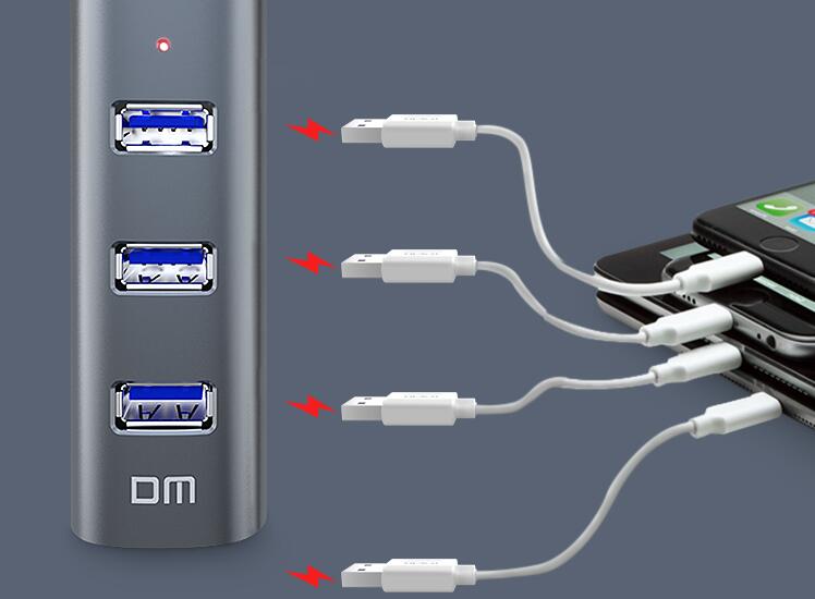 DM-CHB009 120CM  USB3.0HUB [深灰色]