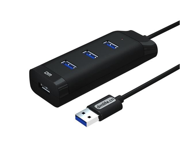 DM- CHB007 USB3.0HUB 120CM[黑色]