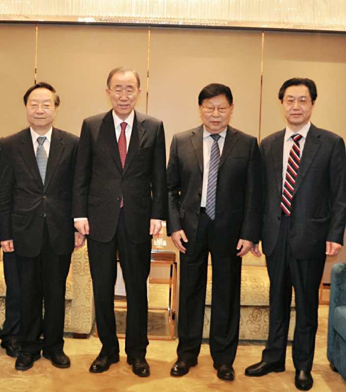 十一届全国政协副主席、我会会长郑万通在京会见博鳌亚洲论坛理事长、联合国前秘书长潘基文 十一届全国政协副主席、我会会长郑万通在京会见博鳌亚洲论坛理事长、联合国前秘书长潘基文