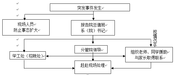武汉科技职业学院各类突发事件应急预案及处置流程图 武汉科技职业学院各类突发事件应急预案及处置流程图
