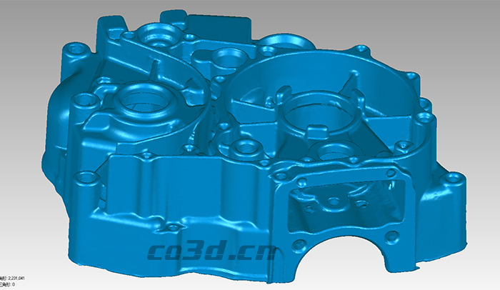 Motorcycle engine three-dimensional inspection