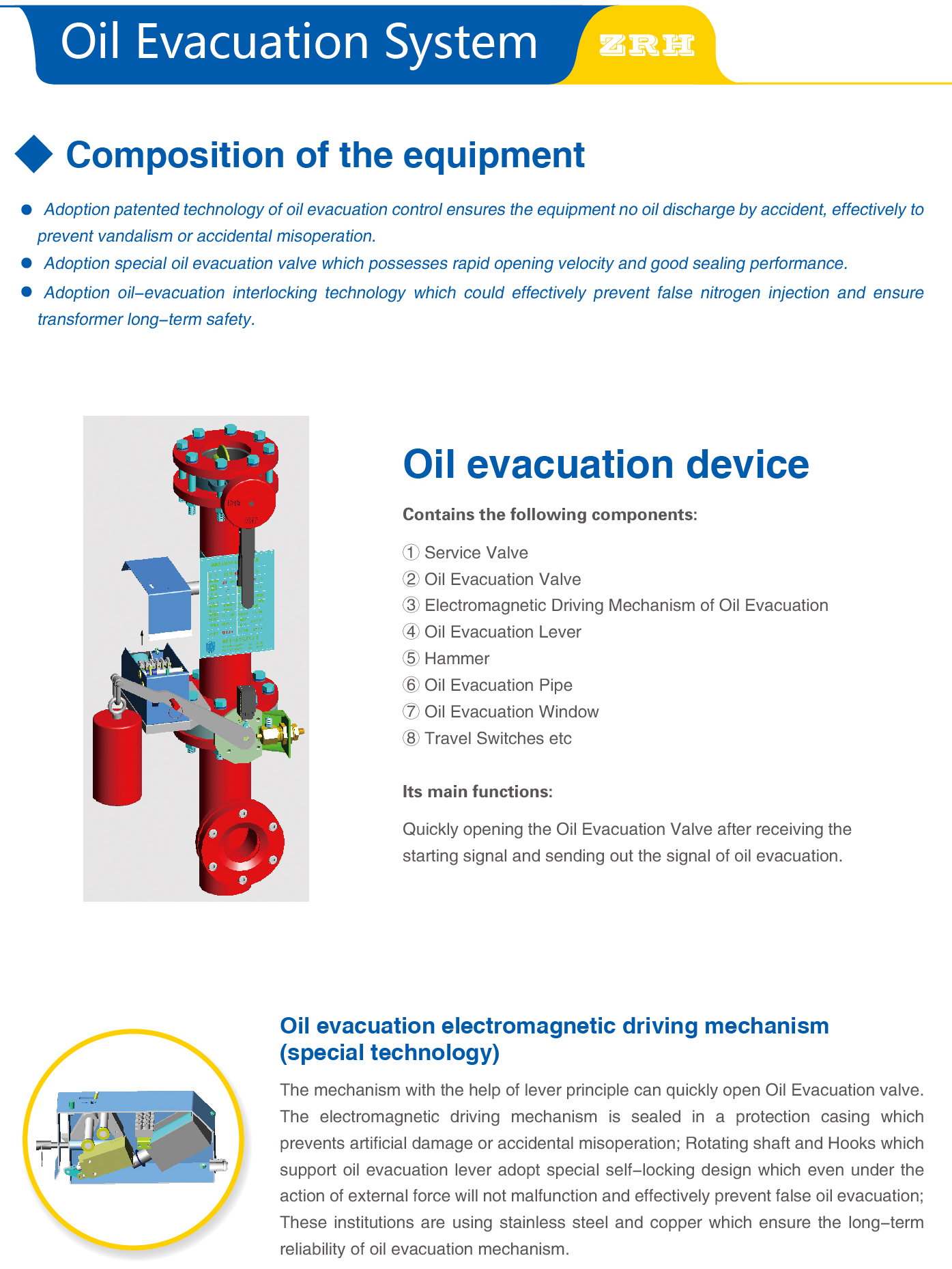 Oil Evacuation and Nitrogen Injection Extinguishing Equipment for Oil-immersed Transformer