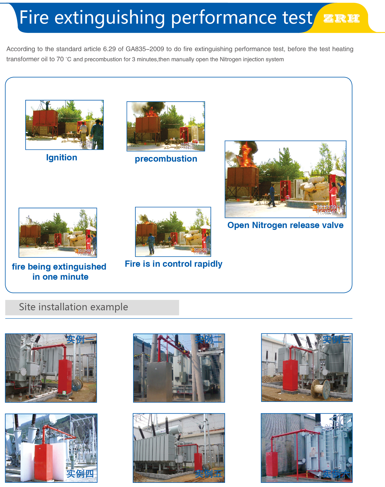 Oil Evacuation and Nitrogen Injection Extinguishing Equipment for Oil-immersed Transformer