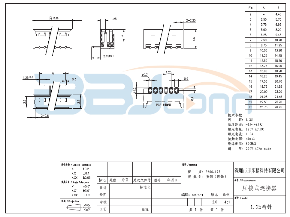 【1.25针座弯针5AW】生产厂家|定制厂商|批发采购价格-深圳市步步精科技有限公司