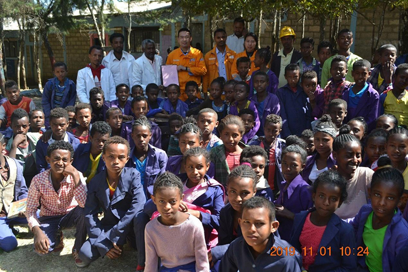 Sinoma International Company Ethiopia Branch Provide Assistance to Local Education
