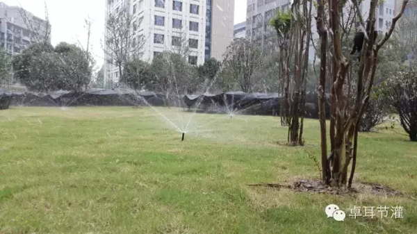 卓耳節水對湖北省委大院綠化自動噴灌項目施工紀實