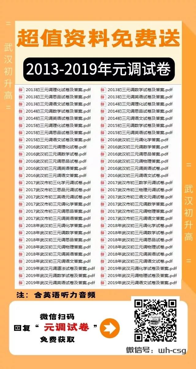 近七年元调试卷限时免费领取!(含答案+听力音频) 近七年元调试卷限时免费领取!(含答案+听力音频)