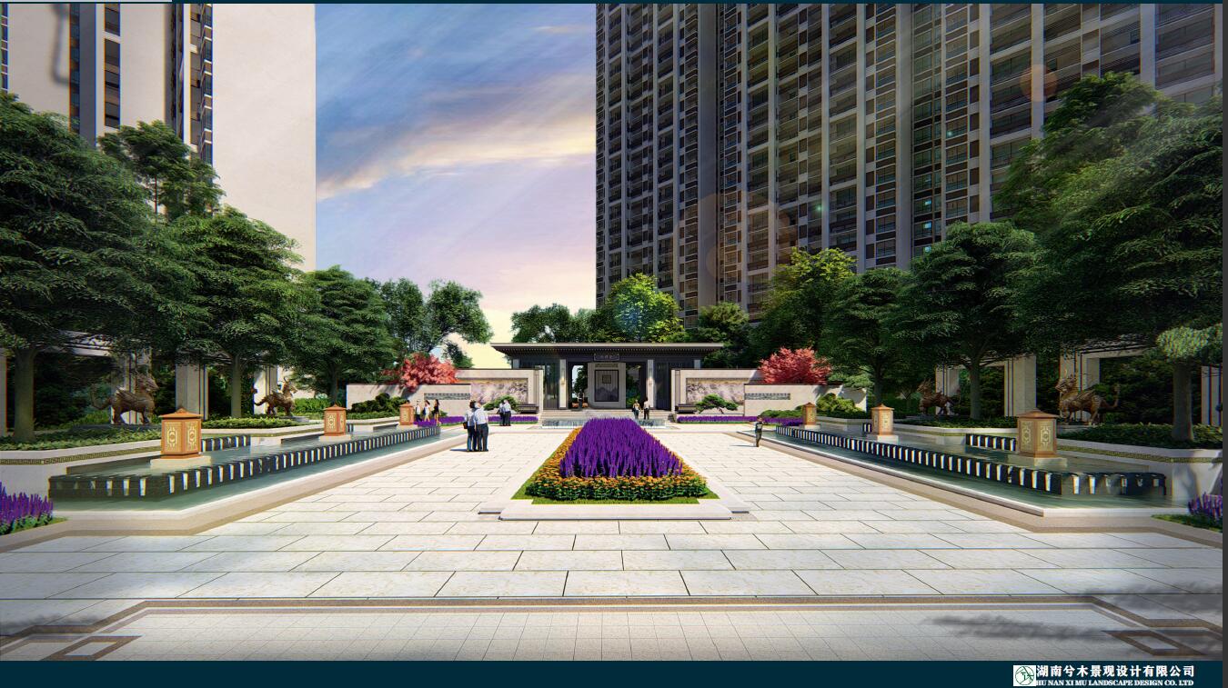 中伟地产-邵东中伟公馆地产景观设计回顾 中伟地产-邵东中伟公馆地产景观设计回顾