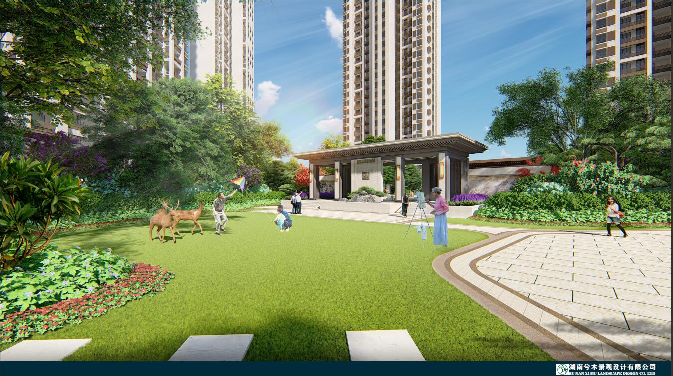 中伟地产-邵东中伟公馆地产景观设计回顾 中伟地产-邵东中伟公馆地产景观设计回顾