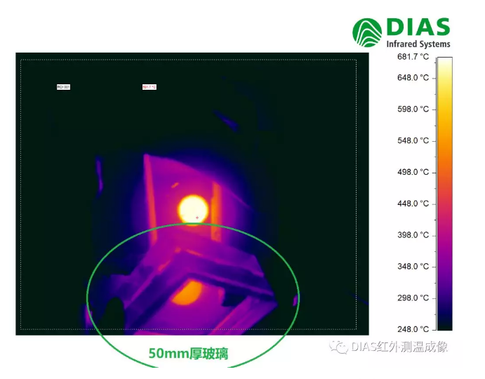 短波红外可穿透多少厚度的玻璃测温成像呢？实际测量视频及热图像