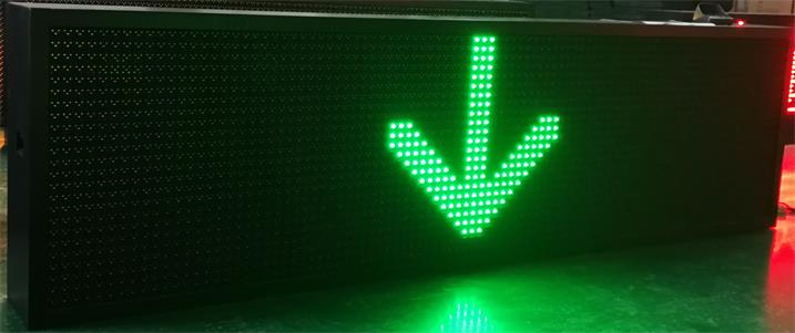 资阳市幸福大道LED交通诱导屏专用P10户外双色模组（奥马哈）