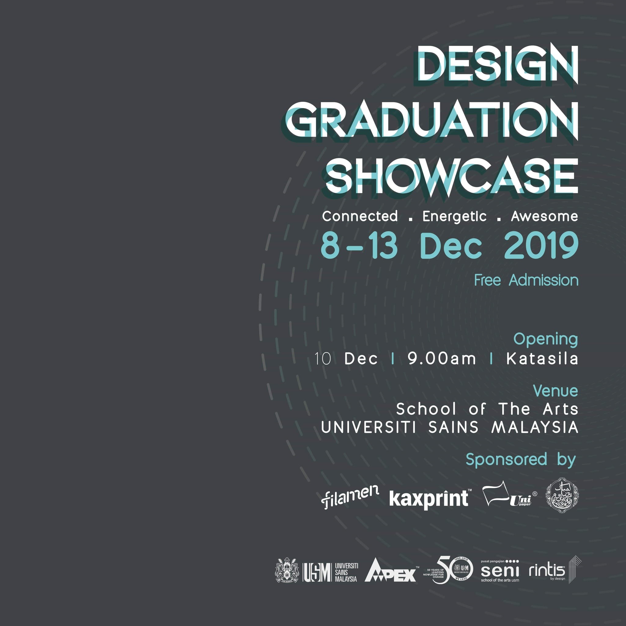 马来西亚理科大学2019设计展又来了! 马来西亚理科大学2019设计展又来了!