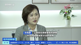 从法律角度如何看待“康得新案”——普世所许莉静律师应邀接受央视专访 从法律角度如何看待“康得新案”——普世所许莉静律师应邀接受央视专访