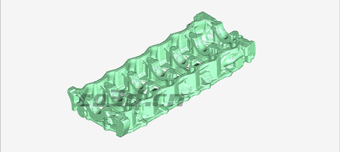 3D inspection of engine chassis