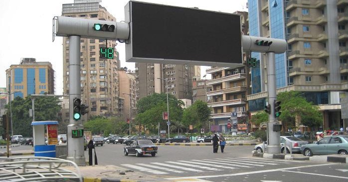 青岛市LED交通诱导屏专用P16户外双色标准箱体（静态）