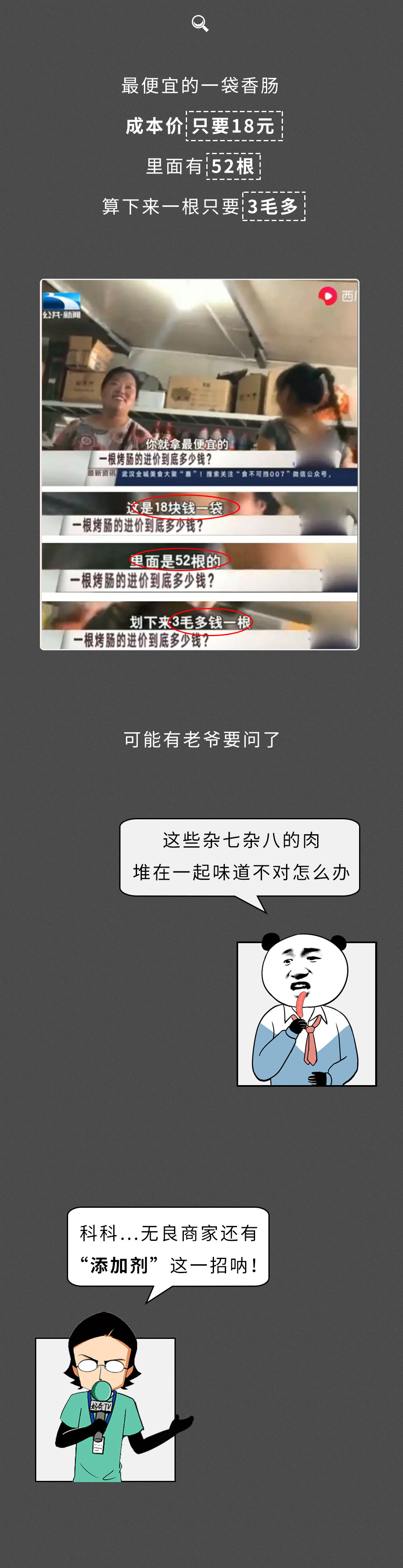 你家孩子喜欢吃烤肠吗？路边2块钱1根的烤肠，到底有多脏？
