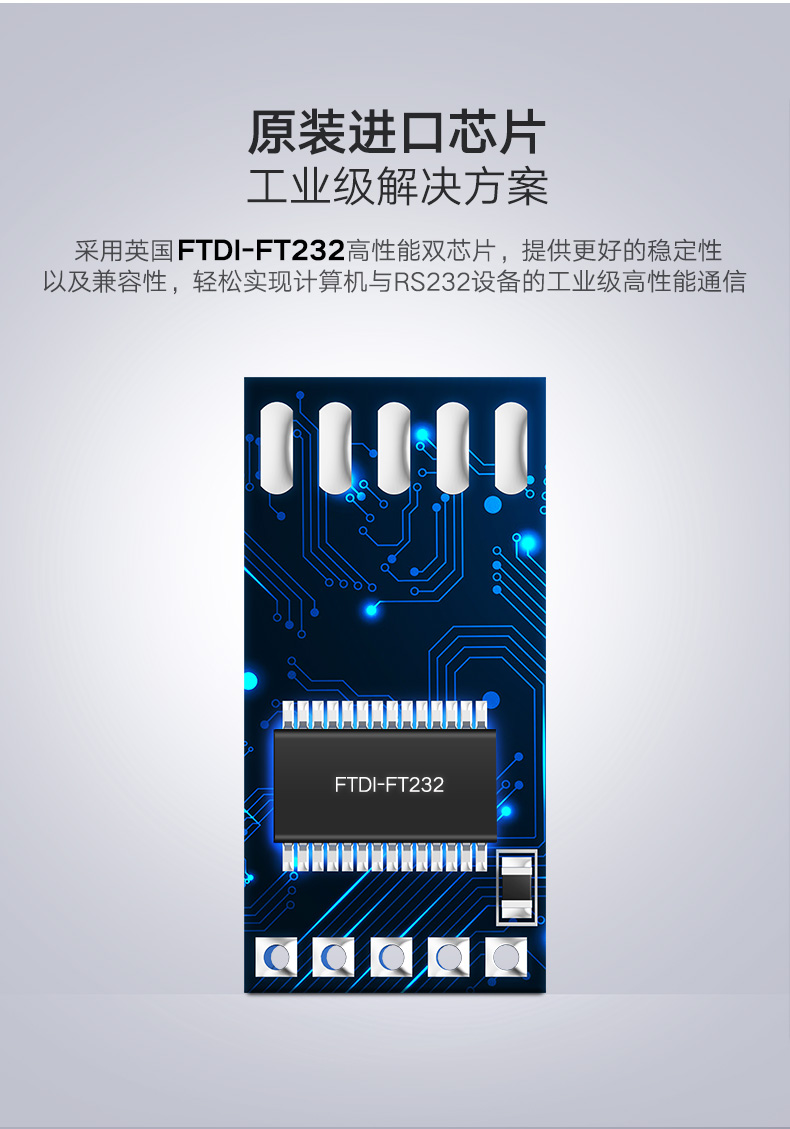 绿联20206-USB转DB9线 （FTDI芯片 工业级应用产品）